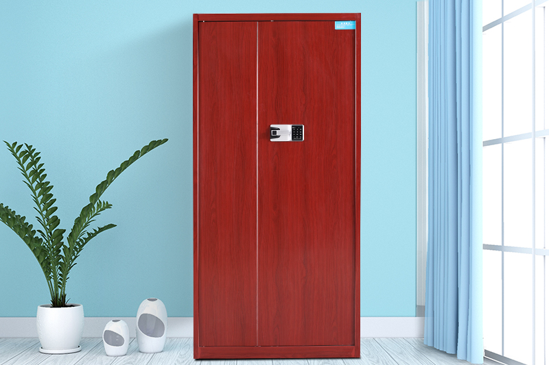 通門(mén)保密柜紅木紋